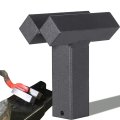 Blacksmith V Swage Tool With 1-inch Hardy Shank Heavy-duty Stake 90a Anvil Bottom Fuller For Leaf Creasing Dropging Knife 
