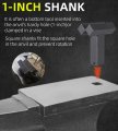 Blacksmith V Swage Tool With 1 In Hardy Shank Heavy Duty Stake 90 Degrees Anvil Bottom Fuller For Leaf Creasing Knife Making