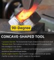 Blacksmith V Swage Tool With 1 In Hardy Shank Heavy Duty Stake 90 Degrees Anvil Bottom Fuller For Leaf Creasing Knife Making