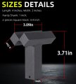 Blacksmith V Swage Tool With 1 In Hardy Shank Heavy Duty Stake 90 Degrees Anvil Bottom Fuller For Leaf Creasing Knife Making