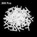 800pcs Wall Floor Tile Plastic T-shape Spacers Tiling Tools 2 5mm 3 32 For Ceramic Installation White