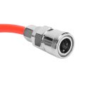Air Compressor Hose 5 8mm High Pressure Flexible With Quick Connector 15m Red Pneumatic Pe Pipe