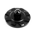 1 X Pair Of Aluminum Steel Billet Style Cosmetic Hood Pins Black 