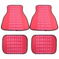 Universal Jdm Bride Red Racing Fabric Floor Mats Interior Carpets 4pcs 