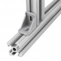 Uxcell 20pcs Aluminum Profile Corner Bracket 90 Degree Extrusion Accessories For 2028 Series Silver Tone