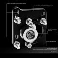Black Front 2 5 Adjustable Camber Caster Plates Coilover Alignment Kit Compatible With Ford Mustang 4th Gen 94-04