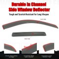 Ikon Motorsports In Channel Window Visors For 2005-2010 Jeep Grand Cherokee Slim Style Acrylic Smoke Rain Guards Side Wind