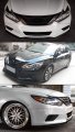 S Style Vip Jdm Front Bumper Chin Lip Splitter Compatible With 2016-2018 Nissan Altima 4 Door Sedan
