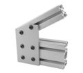 80 20 Inc 40-4330 40 Series 6-hole 30 Degree Angle Joining Plate 