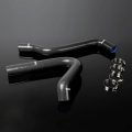 Silicone Radiator Coolant Hose Kit With Clamps For 1967 1968 1969 1970 1971 1972 Chevy C K Series C10 Pickup Black 3 Ply Nylon 