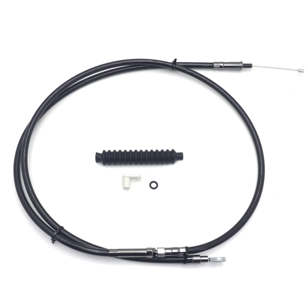 Httmt- Black Vinyl Coated 14 Clutch Cable For 1993-2006 H-d Dyna Low Rider