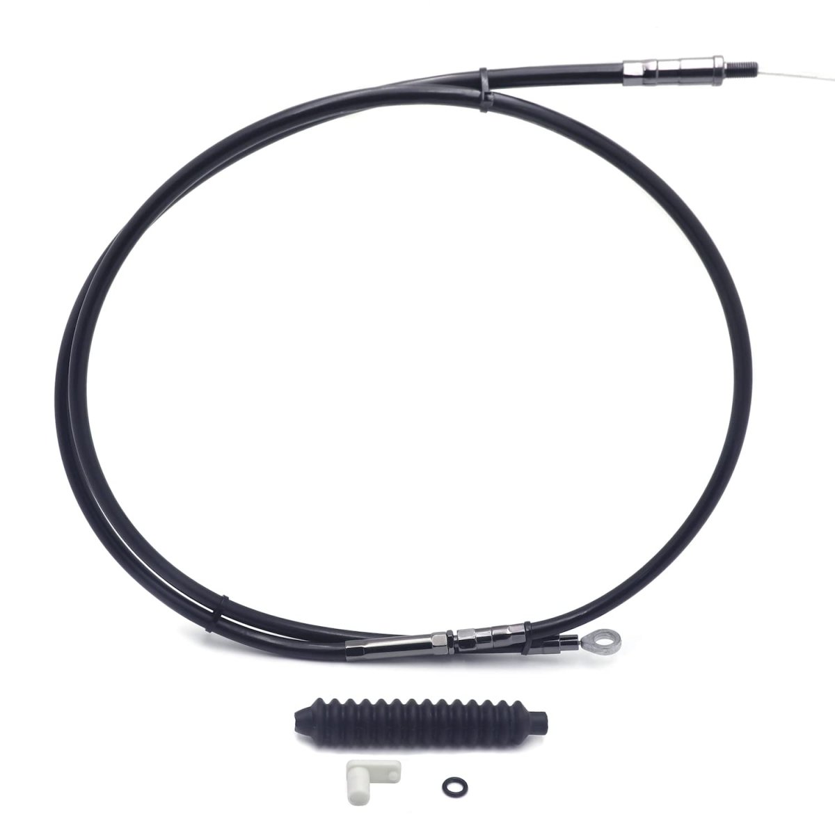 Httmt- Black Vinyl Coated 14 Clutch Cable For 1993-2006 H-d Dyna Low Rider