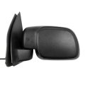 Black Left Side Mirror Fit For 1999-2010d For F-250 Super Duty Textured Glass Manual Folding Heating