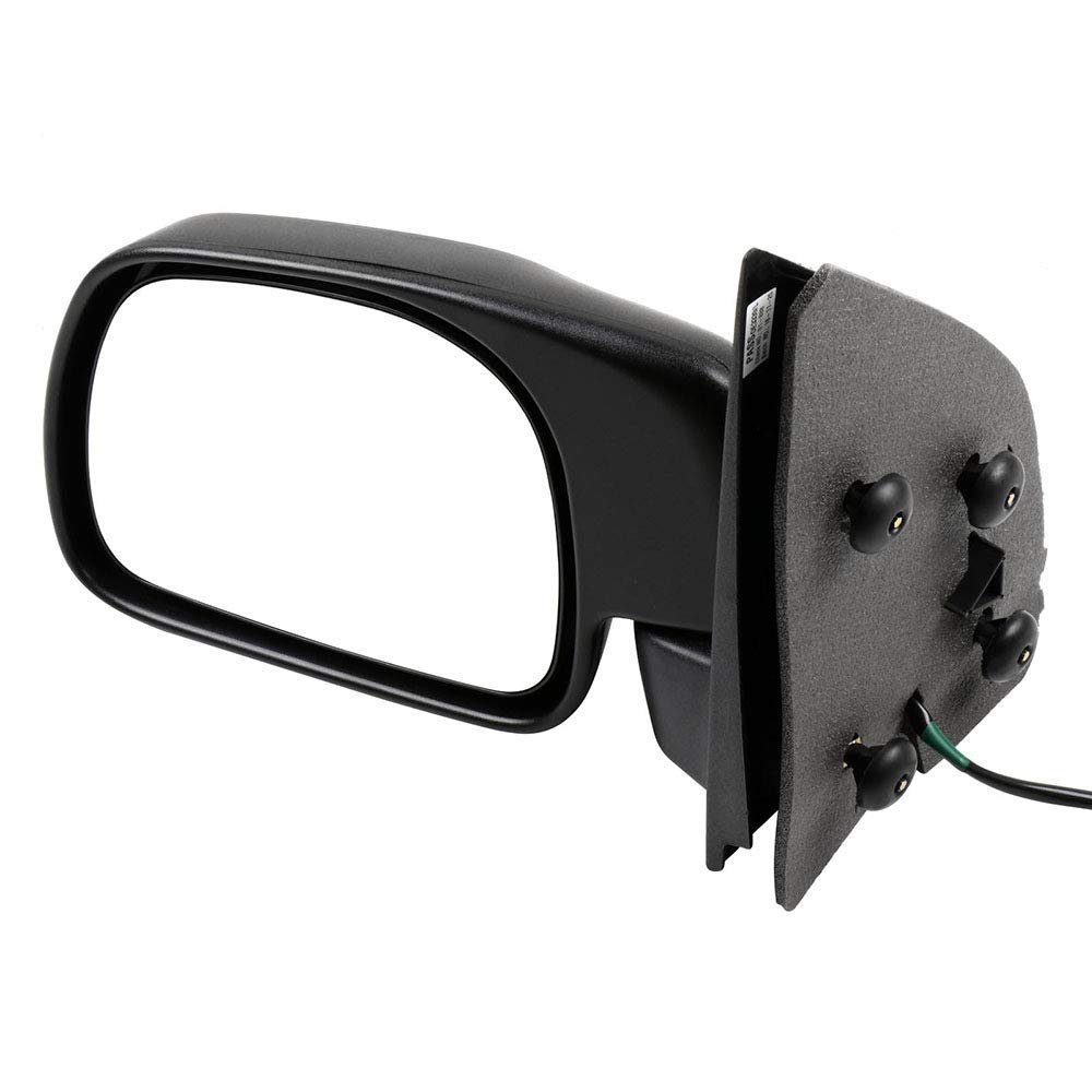 Black Left Side Mirror Fit For 1999-2010d For F-250 Super Duty Textured Glass Manual Folding Heating