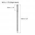 Uxcell Metric Thread Tap M12 X 1 75 H2 160mm Extra Long Straight Flute Screw Milling Machine Taps Threading Tapping Repair Tool