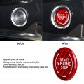 Carbon Fiber Push Start Button Engine Stop Ignition Cover Fit For Chevy Corvette C8 2020 2021 Red
