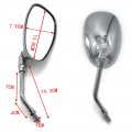 Rear View Mirror Motorcycle Mirrors Is Fit For Yamaha Xv125 Xv250 Xv400 Xv535 Xv700 Xv750 Xv920 Xv1000 Universal Year