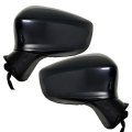 Spieg Side Mirror Set For 2014-2016 Mazda 3 Power Adjustment Non-heated Glass Bsm Manual Folding Black 5 Pins Pair Ma1320192 