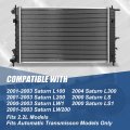 Dpi 2605 Factory Style 1-row Cooling Radiator Compatible With Saturn L-series 2 2l At 00-04 Aluminum Core