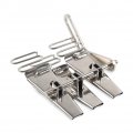 Liru 7 8 22 2mm Multi-tape Sewing Machine Fold Binder Steel Triple Stripe Attachment For Industrial Multiple Needle Machines
