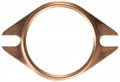 Sce Gaskets 2-bolt Copper Collecter Gasket 2 500 Dia 