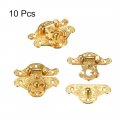 Uxcell 5 Sets Wood Case Chest Box Rectangle Clasp Closure Hasp Latches Gold Tone 37 X 28mm