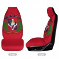 Decktt Dominican Republic Flag Car Seat Covers 2 Piece Universal Front Protectors Easy To Install Fits Cars Suvs Sedans Trucks