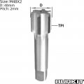 Burkit M48 X 2 Thread Tap Right Hand Hss 0 Straight Fluted Machine