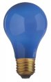 Satco S4981 40 Watt A19 Incandescent Light Bulb Ceramic Blue 