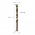 Uxcell 9 8mm Drilling Dia Straight Shank High Speed Steel Cobalt Metric Twist Drill Bit Rotary Tool 2pcs