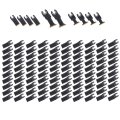 110 Piece Oscillating Multi Tool Blade Kit Titanium And High Carbon Steel Universal Fit For Metal Wood Drywall Flooring 