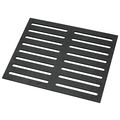 Hubert Slotted Deli Display Riser Black Abs Flat Sheet 24 L X 20 W 1 4 H 