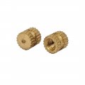 Uxcell M3 X 5mm 5 3mm Od Brass Threaded Insert Embedment Knurled Thumb Nut 100pcs