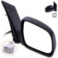 Ocpty Black Right Side Mirror Fit For 2004-2010 Toyota Sienna Textured Glass Manual Folding Non-heated