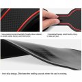 13pcs Car Gate Slot Mat Set Console Cup Holder Pad For Chevrolet Trax 2024 Red Trim