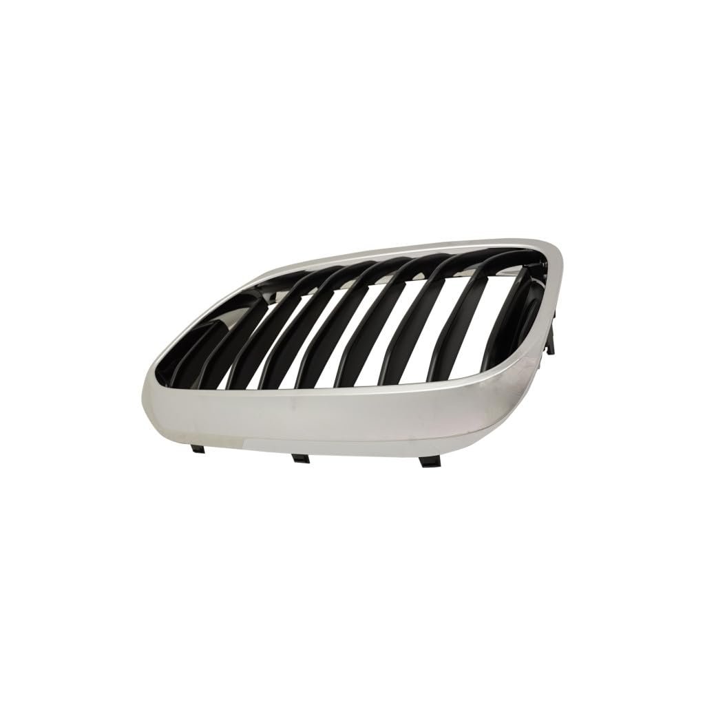 Driver Side Front Grille For Bmw 540i Xdrive 2017 2018 2019 2020 Chrome And Black M Package Plastic Replacement 51137390863