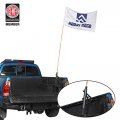 Hooke Road Bed Rail Flag Pole Mount Holder Mounting System For Toyota Tacoma Tundra Pickup Truck Steel Texture Black