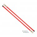 Replaces Sam Plow Parts 3 4 X 36 Inch Fluorescent Orange Bolt-on Bumper Marker Sight Rods With Hardware 