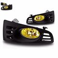 Yellow Lens Fog Light Bumper Lamps Pair W Wiring Kit 2003-2005 Honda Accord