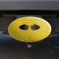Birds Of Prey Black Mask Club Logo Oval Tow Trailer Hitch Cover Plug Insert