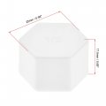 Uxcell G1 2 Pipe Fitting Cap Ppr Hex Female Thread Hose Connector With Gasket For Garden And Outdoor Water Pipes End White
