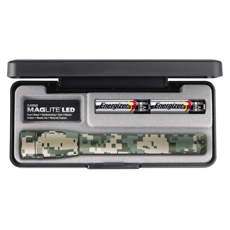 Maglite Mini Led 2-cell Aa Flashlight In Presentation Box Universal Camo Pattern