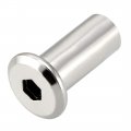Uxcell M8x22mm Hex Socket Head Insert Nut Screw Post Sleeve For Furniture 10pcs