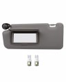 Sun Visor Fit For 2012-2014 Honda Civic Without Sunroof Gray Left Driver Side 