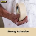 Scotch Contractor Grade Masking Tape Tan For General Use Multi-surface Adhesive 1 88 Inches X 60 Yards 3 Rolls