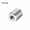 Uxcell M4 Round Connector Nuts 304 Stainless Steel Coupling Nut 10mm 0 39inch Length Pack Of 10