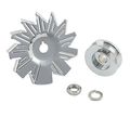 Mr Gasket 6808 Chrome Plated Alternator Pulley Kit 
