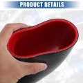 Uxcell 1 Set 102mm 4 Id 90 Degree Elbow Coupler Silicone Hose 4-ply With 2 Pcs Clamps Black Red