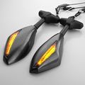 2x Motorcycle Side Mirror Motorbike Rear View Left Right Mirrors Installed On Fairing Fit For Kawasaki Ninja 250 500 Zx 6r 10r