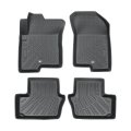 4pcs Floor Mats Black Tpe 1st And 2nd Row Replacement For Caliber 2007-2012